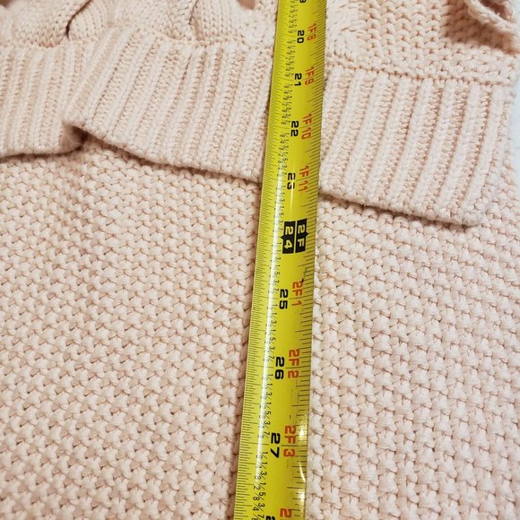 Venus Knit tunic size Medium hi lo chunky knit ballerina pink - Picture 6 of 7